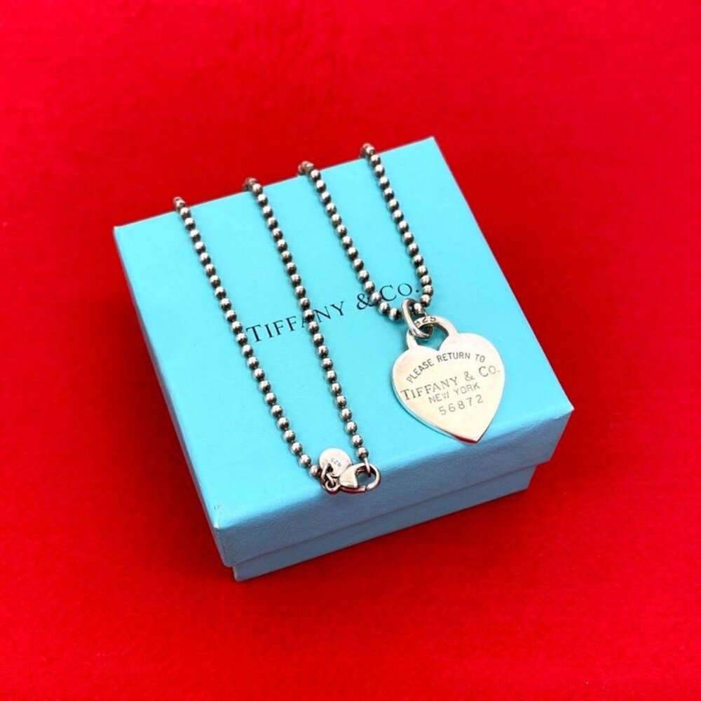 ★SOLD★ Tiffany & Co Return To Tiffany & Co Heart Tag Necklace Silver 925 - Picture 1 of 5